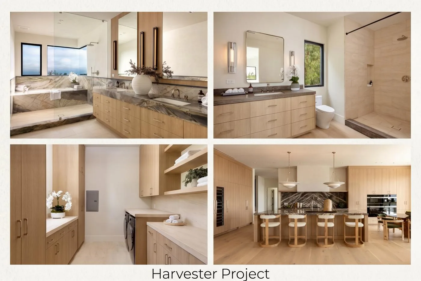 Custom Stone Interior Feature – Luxury Home, Los Angeles CA