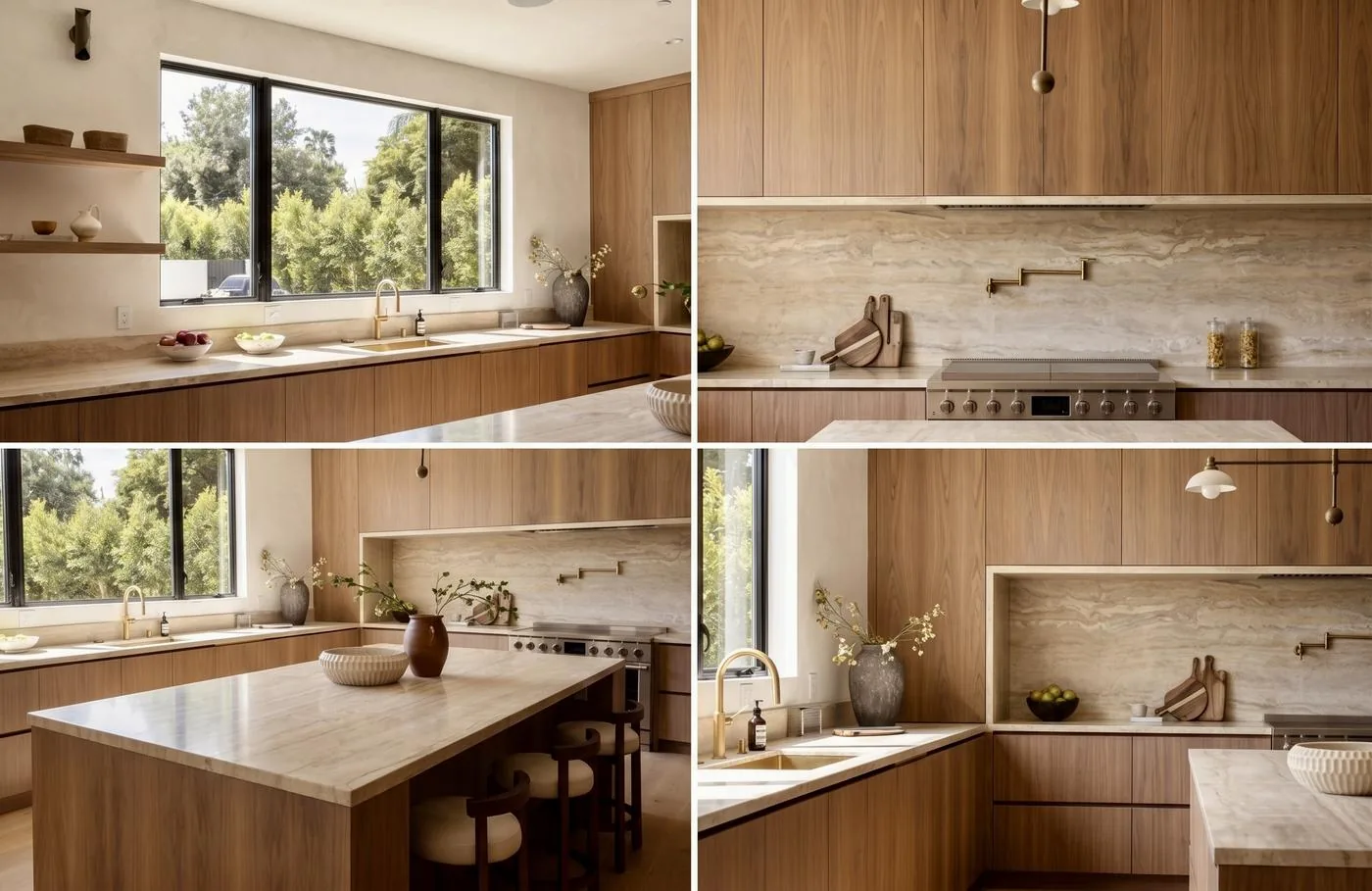 Luxury Stone Kitchen Detail – Hesby Residence, Los Angeles CA